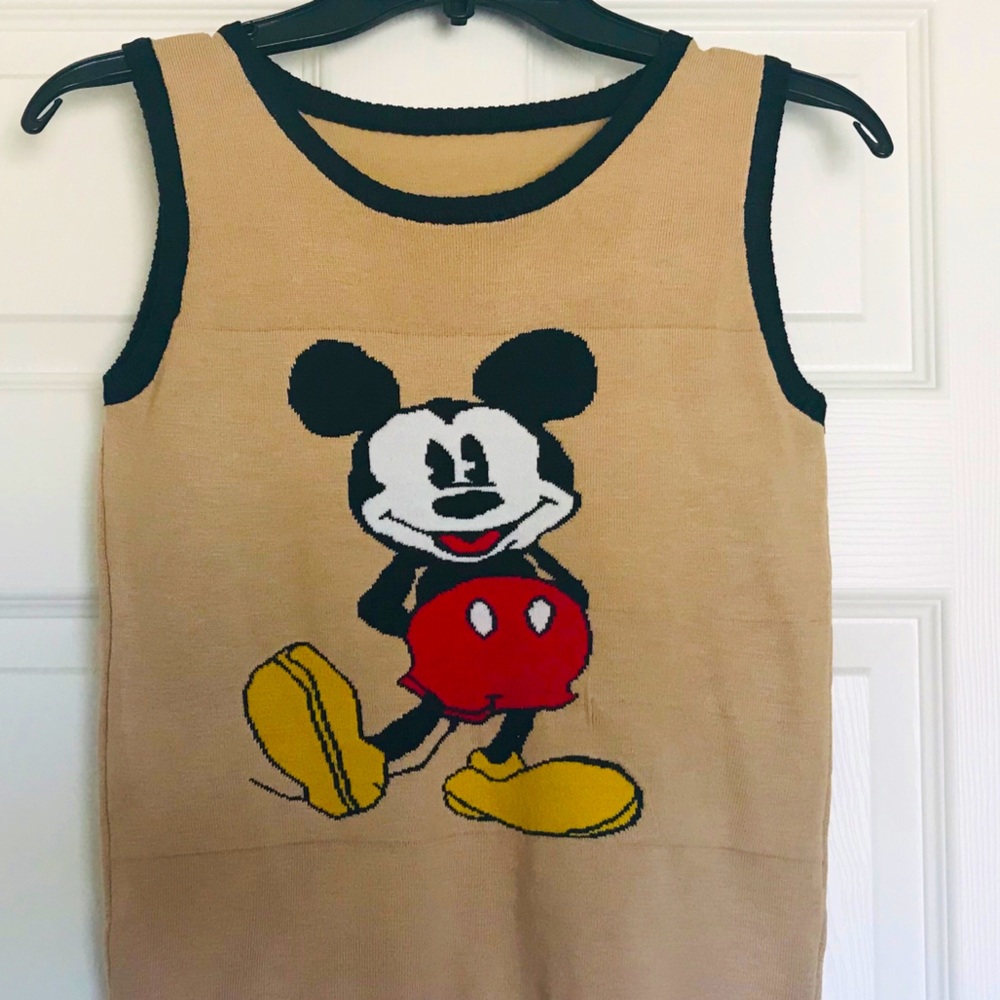 Mickey Mouse Knitted Tank Top